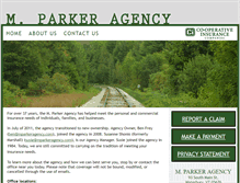 Tablet Screenshot of mparkeragency.com